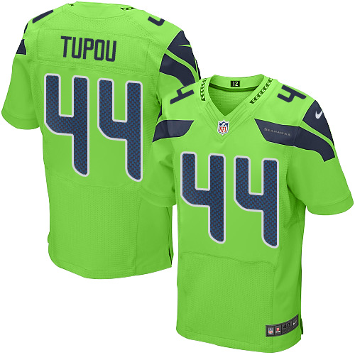 Men's Elite Tani Tupou Nike Jersey Green - #44 Rush NFL Seattle Seahawks